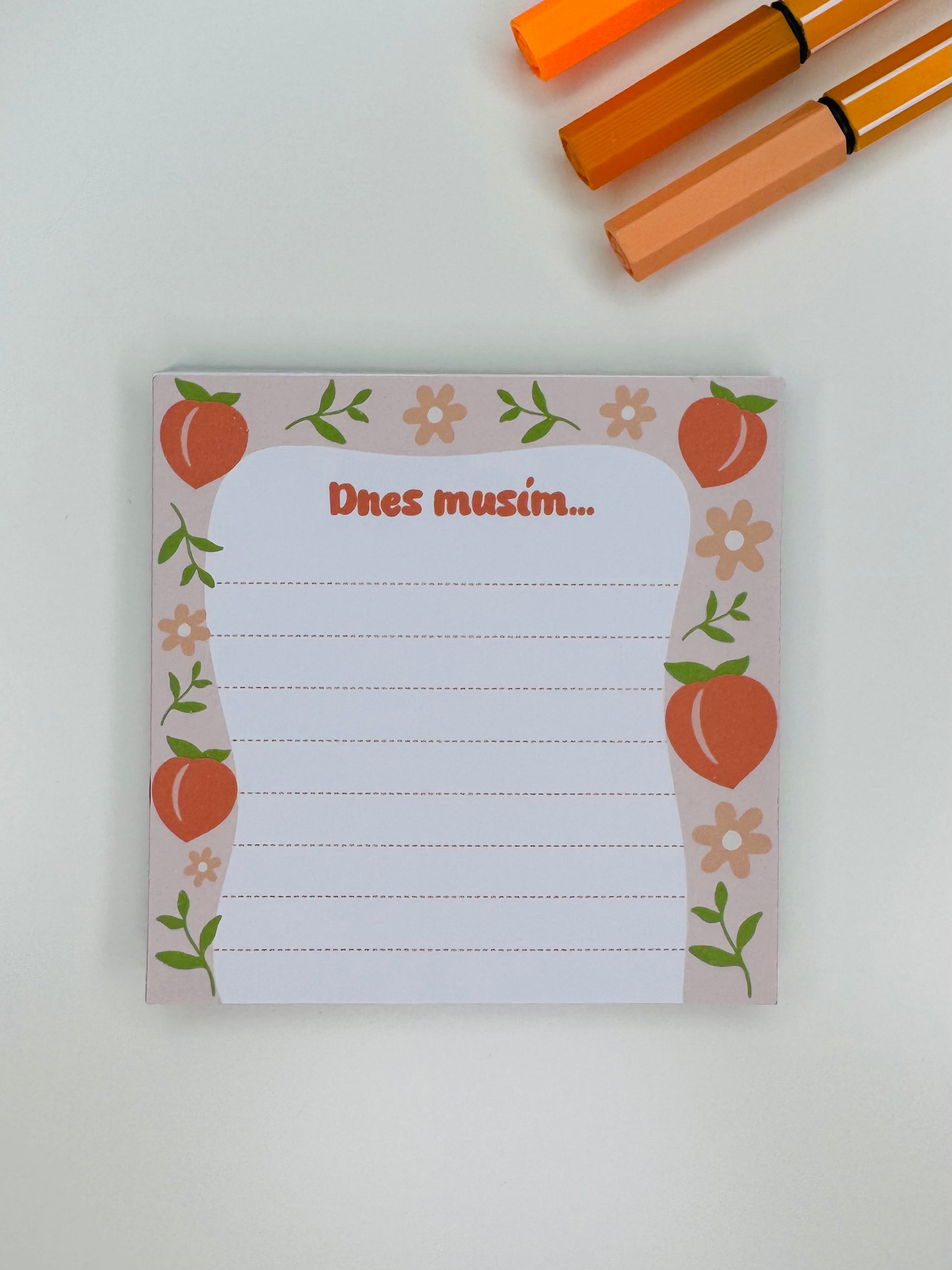 Ctvercovy blocek s potiskem merunek