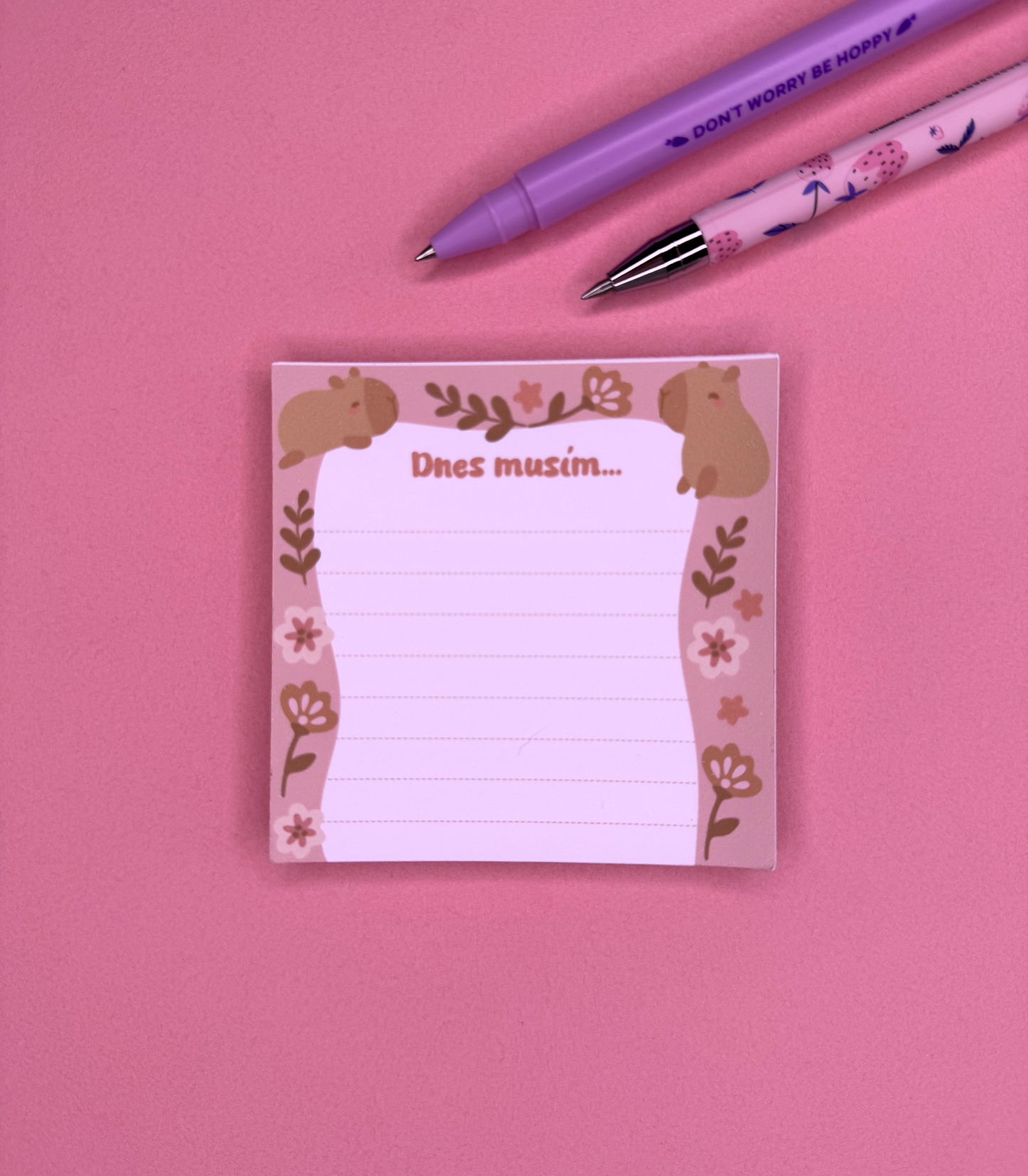 🐾 Mini bloček s kapybarou