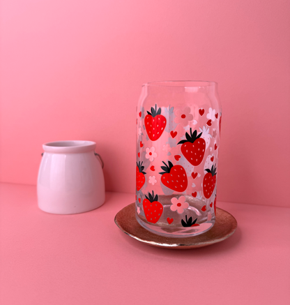 🍓 Sklenička s jahodami