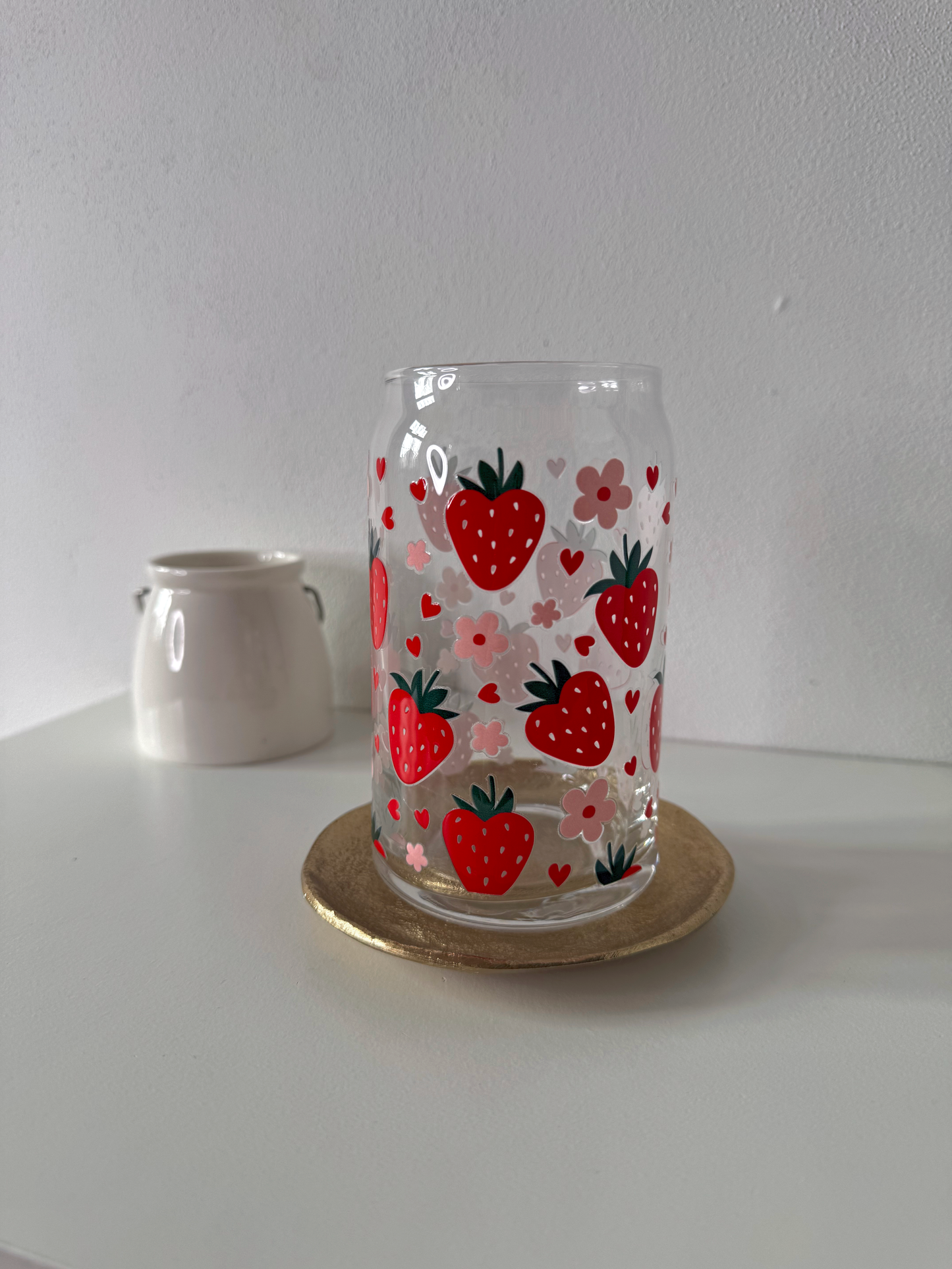 🍓 Sklenička s jahodami