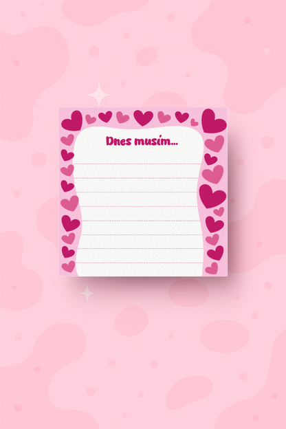 💖 Mini bloček se srdíčky