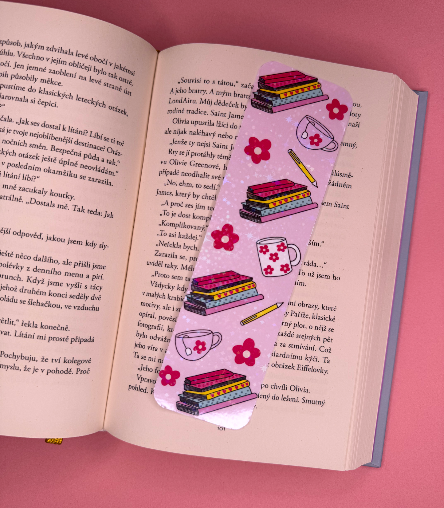 ✏️ Papírová záložka se školními potřebami